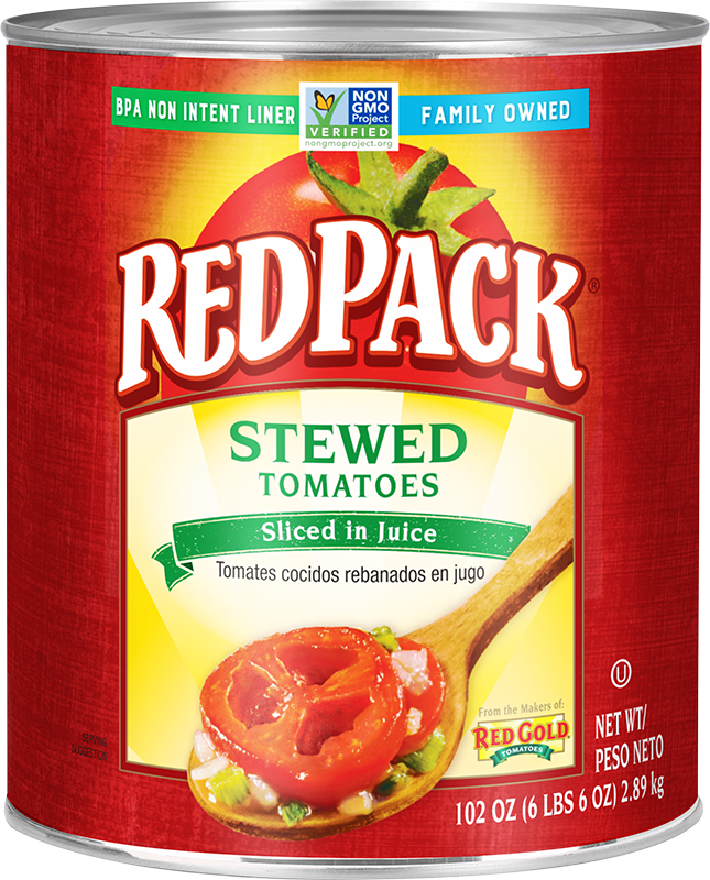 #10 Redpack Stewed Tomatoes Sliced in Juice Image:1