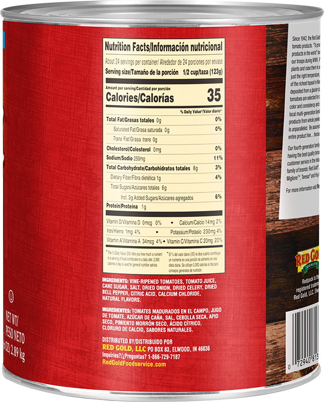 #10 Redpack Stewed Tomatoes Sliced in Juice Image:3