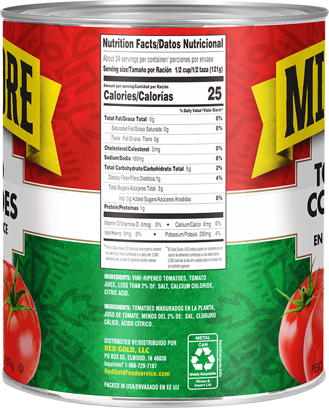#10 Migliore Diced Tomatoes 3/4″ cut in Juice Image:4