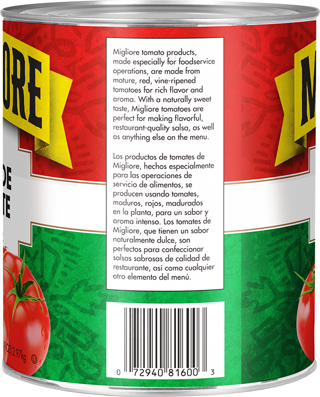 #10 Migliore Tomato Puree 1.045 Specific Gravity Image:3