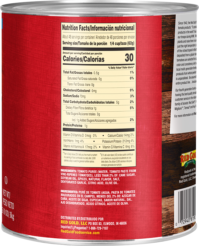 #10 Redpack Low-Sodium Fully Prepared Pizza Sauce Image:4