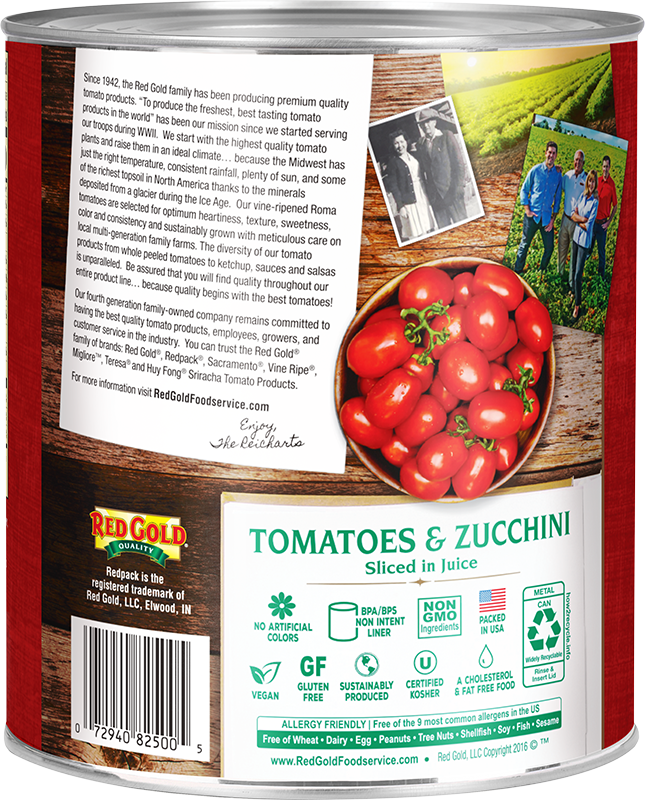 #10 Redpack Zucchini & Stewed Tomatoes Image:2