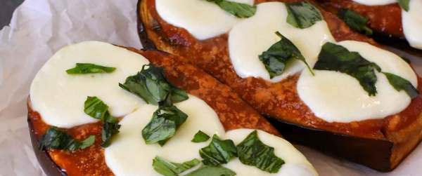 Roasted Eggplant Boat