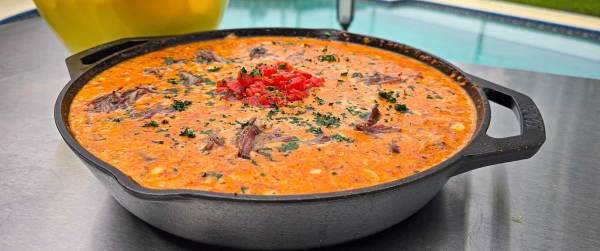 Smoked Birria Queso Dip