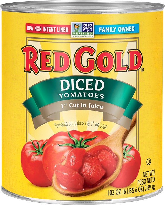 #10 Red Gold® 1″ Diced Tomatoes Image:1