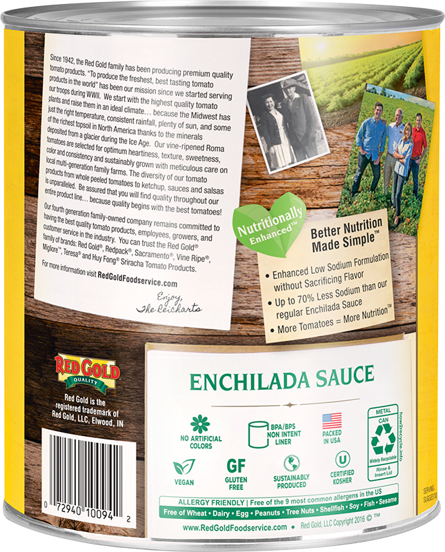 Red Gold Bulk Canned Enchilada Sauce Image:2