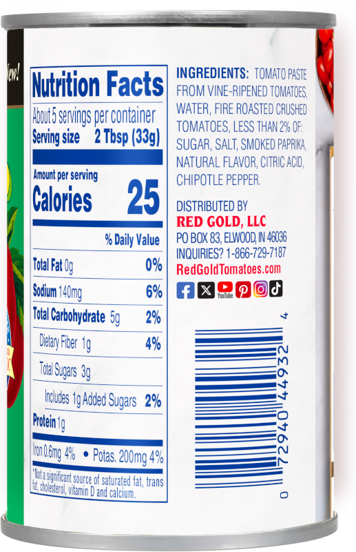 Fire Roasted Tomato Paste 6 oz Image:3