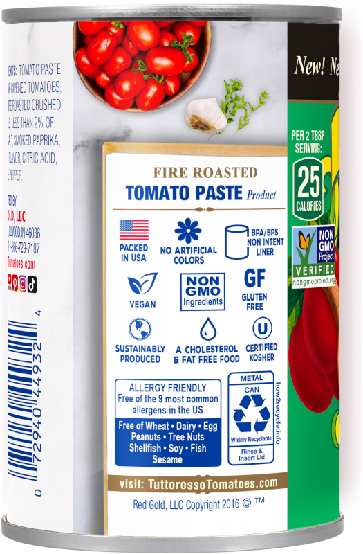 Fire Roasted Tomato Paste 6 oz Image:2