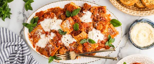 Italian Sausage & Burrata Paccheri