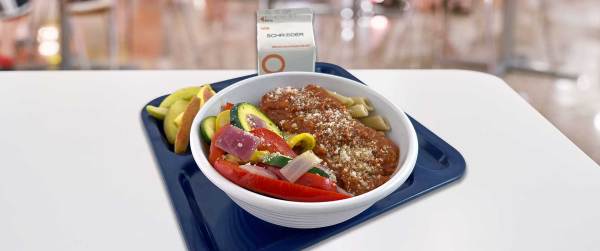 Bolognese Style Protein Penne with Roasted Italian Vegetables